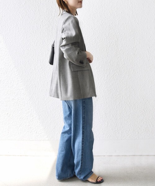 セール】〈手洗い可能〉ウォッシャブル ウール チェック ダブル