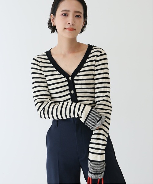 Spick & Span（スピックアンドスパン）の「#ボーダーVカーディガン