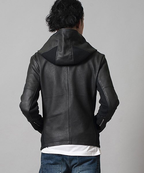 NO ID.（ノーアイディ）の「mj5378-ラムバフィングフーデッドBLZ