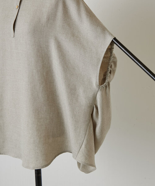 BEARDSLEY（ビアズリー）の「麻調合繊ボリュームブラウス（シャツ