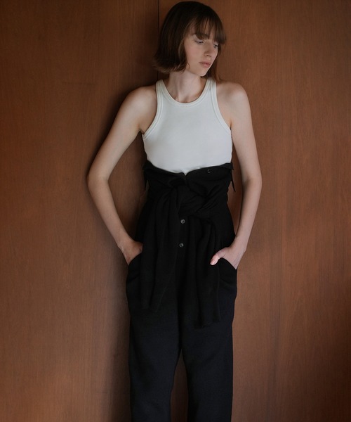 CLANE（クラネ）の「LOOSE KNIT ALL IN ONE（つなぎ/オールインワン