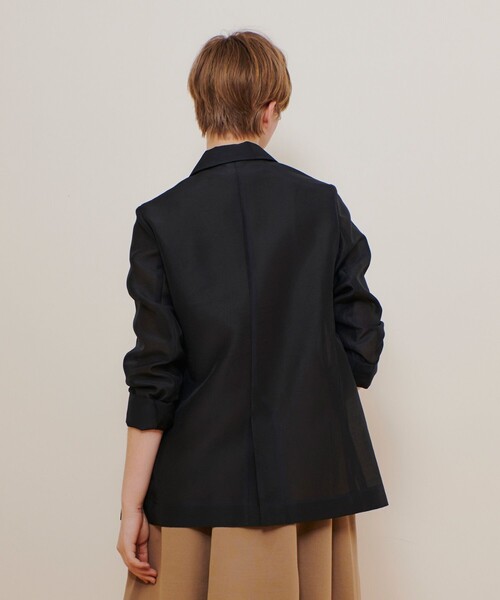 セール】ライトオーガンジーシアージャケット（ダウンジャケット