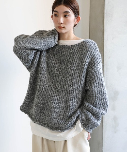 アルパカタッチミックスカラーニット（ニット/セーター）｜select MOCA
