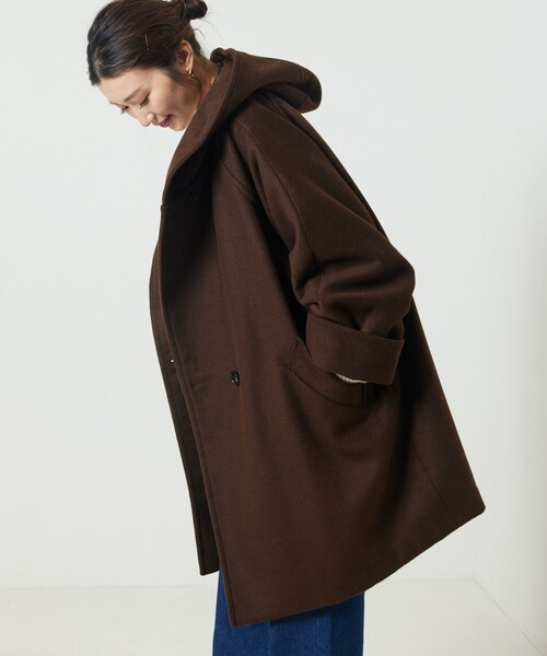 FREAK'S STORE（フリークスストア）の「【WEB限定】ウール混フード付き