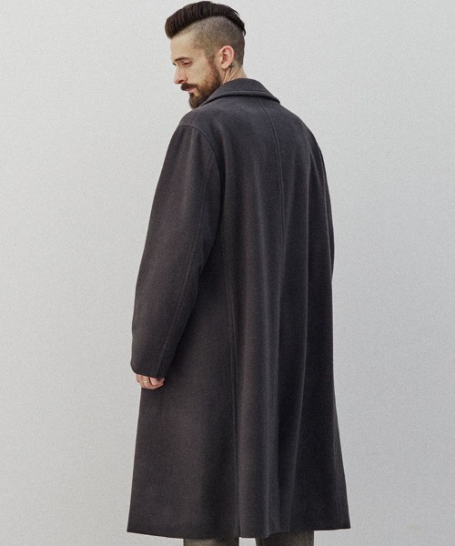LIDNM（リドム）の「SUPER140S OFFICER COAT（チェスターコート）」 - WEAR