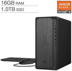 HP OmniDesk Desktop Tower - AMD Ryzen 5 8500G - 16GB Memory - 1TB