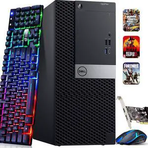 Refurbished: Dell OptiPlex 3050 Tiny Desktop PC, Intel Quad Core