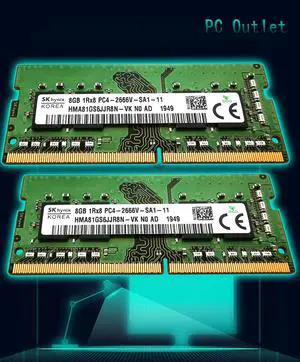 SK Hynix 16GB(2X8GB) DDR4-21300 SODIMM PC4-2666V-SA1-11 Laptop RAM