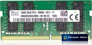 SK Hynix 16GB HMA82GS6DJR8N-VK 2RX8 DDR4 2666MHz SODIMM PC4-21300