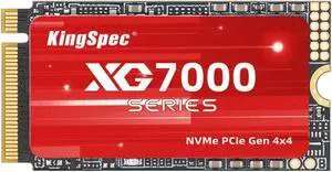 KingSpec 1TB NVMe PCIe 4.0x4 M.2 2242 Internal Solid Drive High