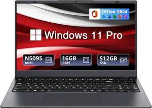 BiTECOOL 15.6-inch Windows 11 Laptop, 16GB RAM, 512GB SSD, FHD IPS