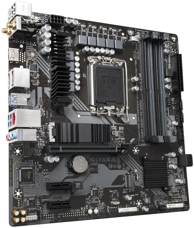 GIGABYTE B760M DS3H AX DDR4 LGA 1700 Intel B760 M-ATX Motherboard