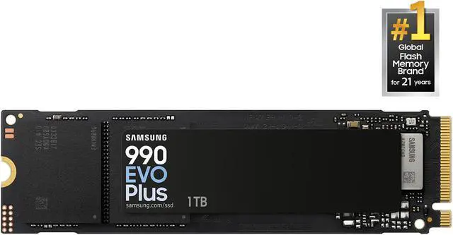 SAMSUNG 990 EVO PLUS SSD 1TB, PCIe Gen 4x4 | Gen 5x2 M.2 2280