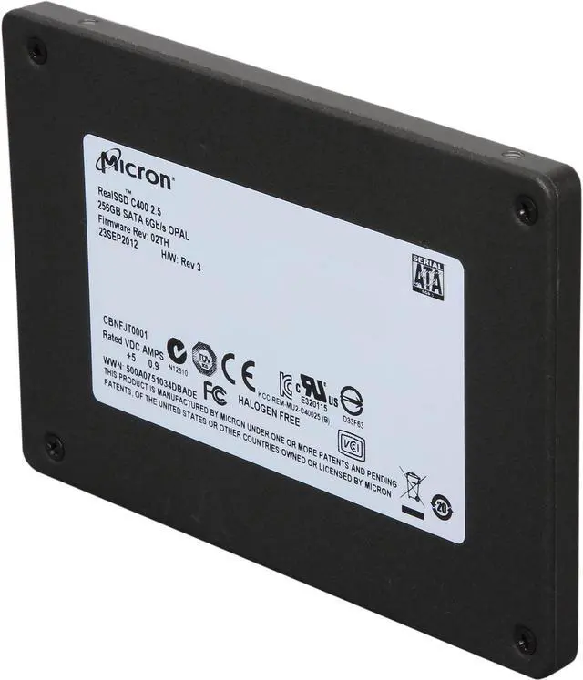 Refurbished: Micron 256GB SATA III Internal Solid State Drive (SSD
