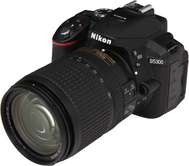 Nikon D5300 13303 Black Digital SLR Camera with 18-140mm Lens