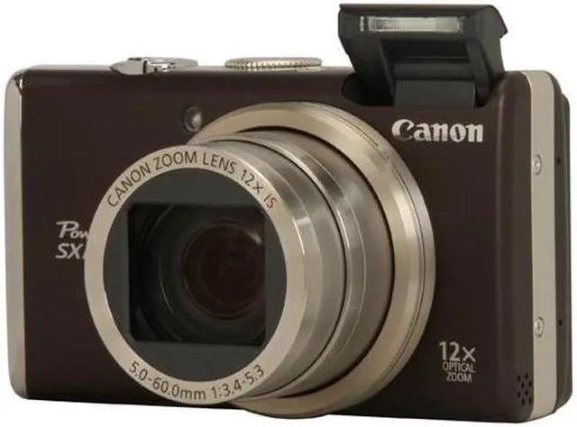 Canon PowerShot SX200 IS Black 12.1 MP 28mm Wide Angle Digital