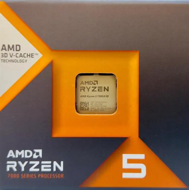 AMD 100-1000001904WOF Ryzen 5 7500X3D Box 1GHz Base 4.7GHz 6 Cores