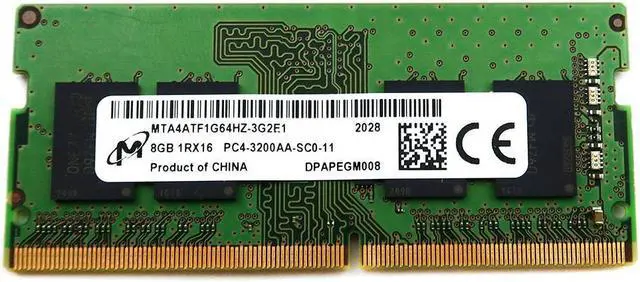 MTA4ATF1G64HZ Micron 8GB 1RX16 DDR4 Sodimm PC4-25600 3200MHZ CL22