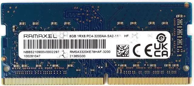Used - Very Good: RMSA3320KE78HAF Ramaxel 8GB DDR4 Sodimm PC4