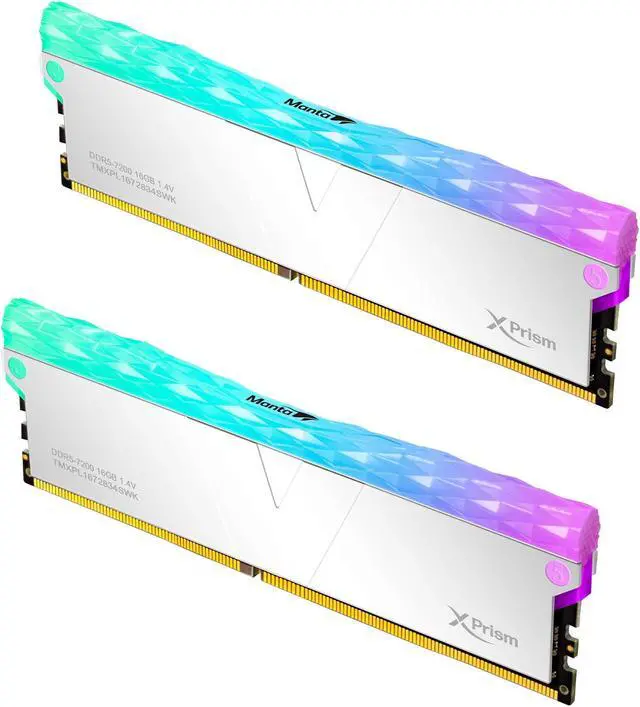 V-COLOR DDR5 32GB (16GBx2) 7200MHz CL34 MANTA XPrism RGB