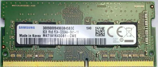 Samsung 1x 8GB DDR4-3200 SODIMM PC4-25600S Single Rank - Newegg.com