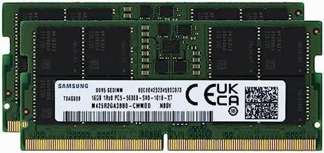 Samsung 32GB (2x16GB) DDR5 5600MHz PC5-44800 1Rx8 SODIMM CL46 1.1v