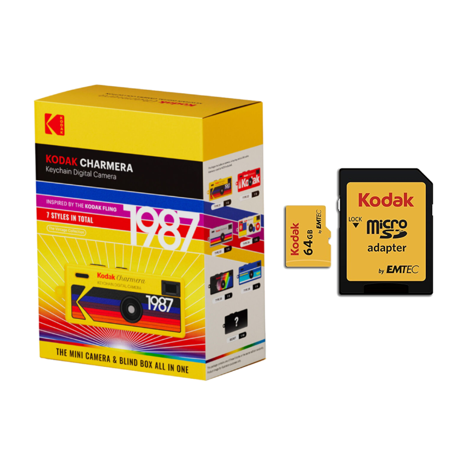 Kodak Charmera Key Chain Digital Camera (Blind Box) with Kodak