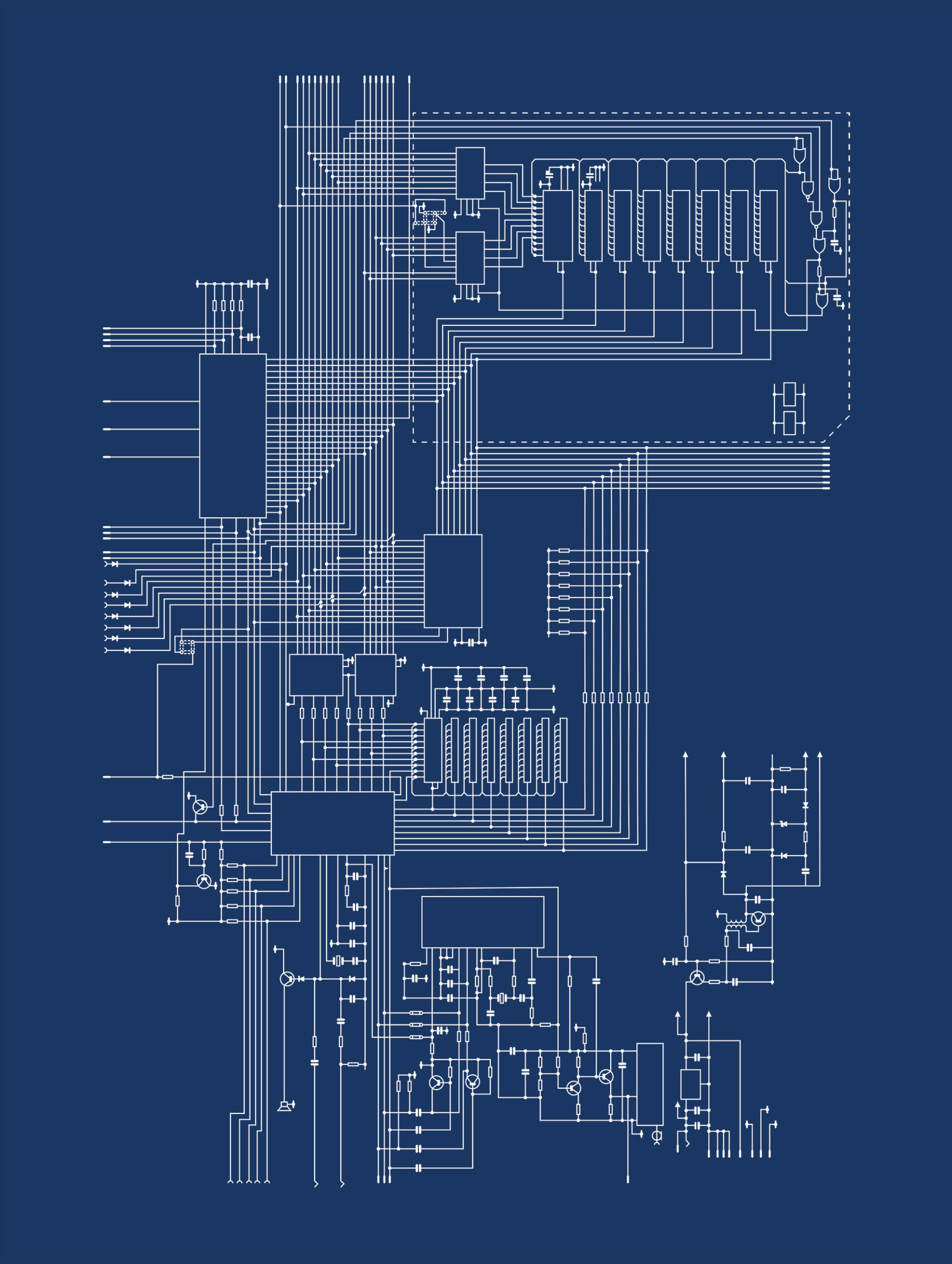 ZX Spectrum Computer Schematic - City Prints