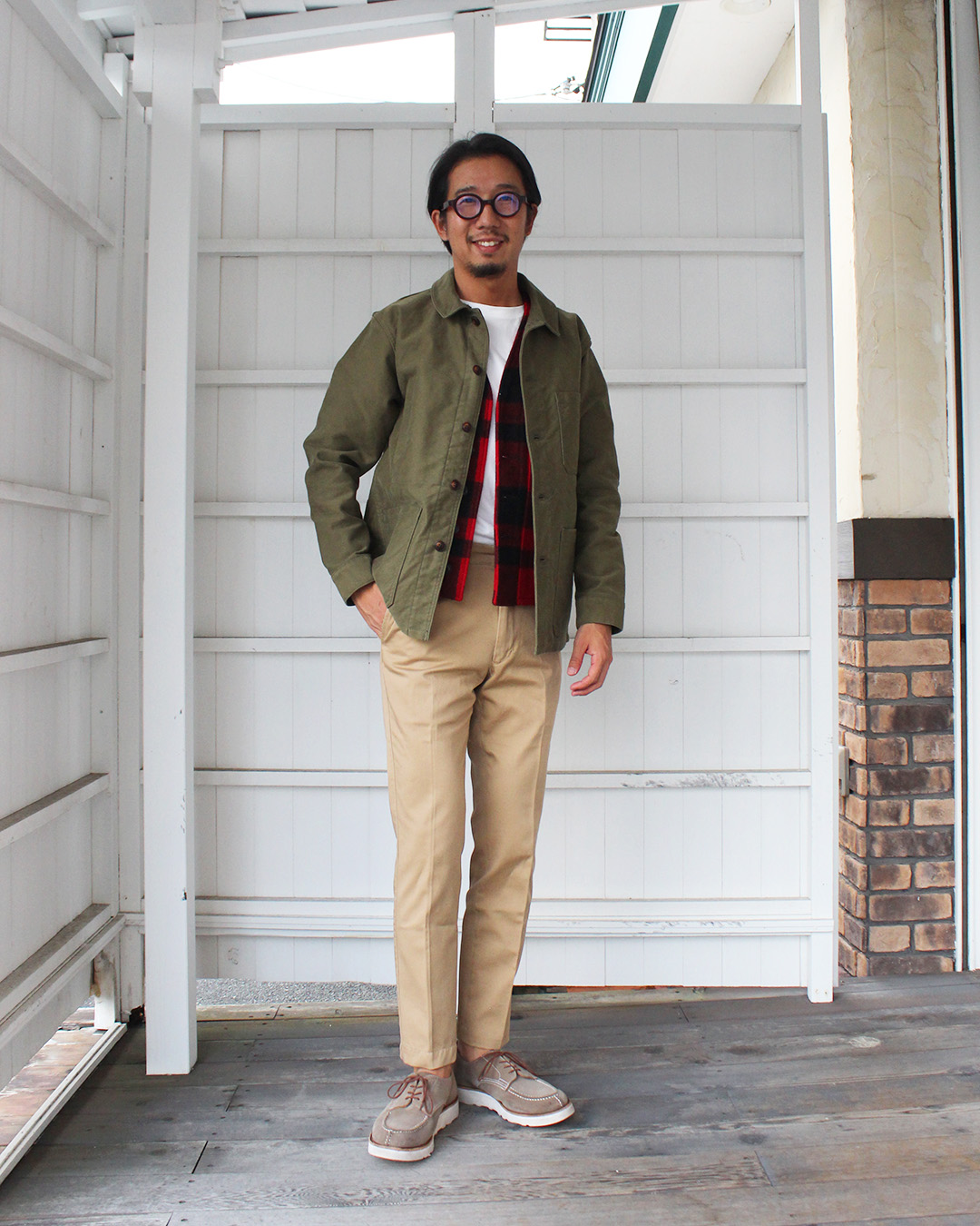 FOB FACTORY French Moleskin JKT F2373 OLIVE – by CITRON