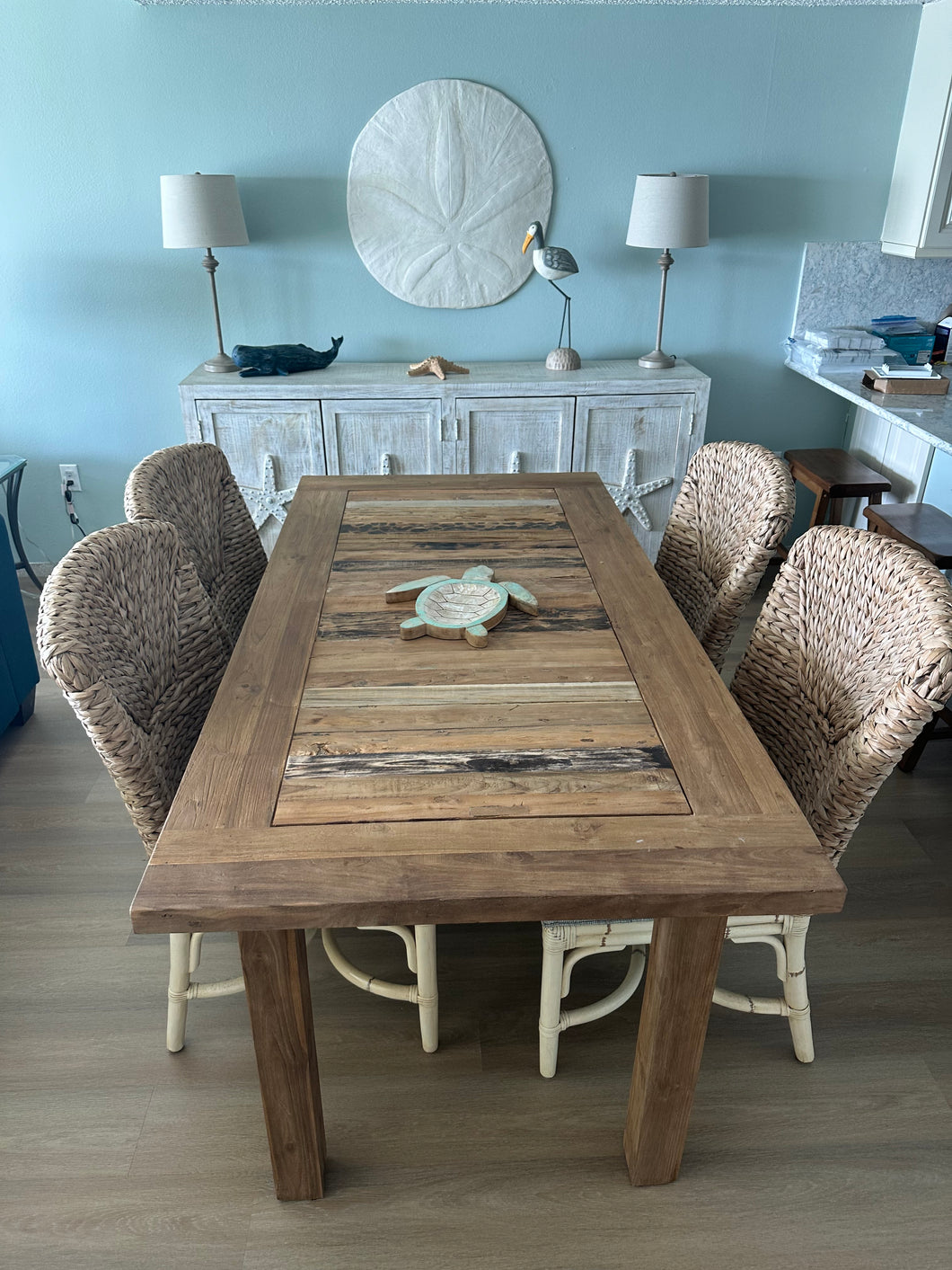 Recycled Teak Wood Tuscany Dining Table - 79