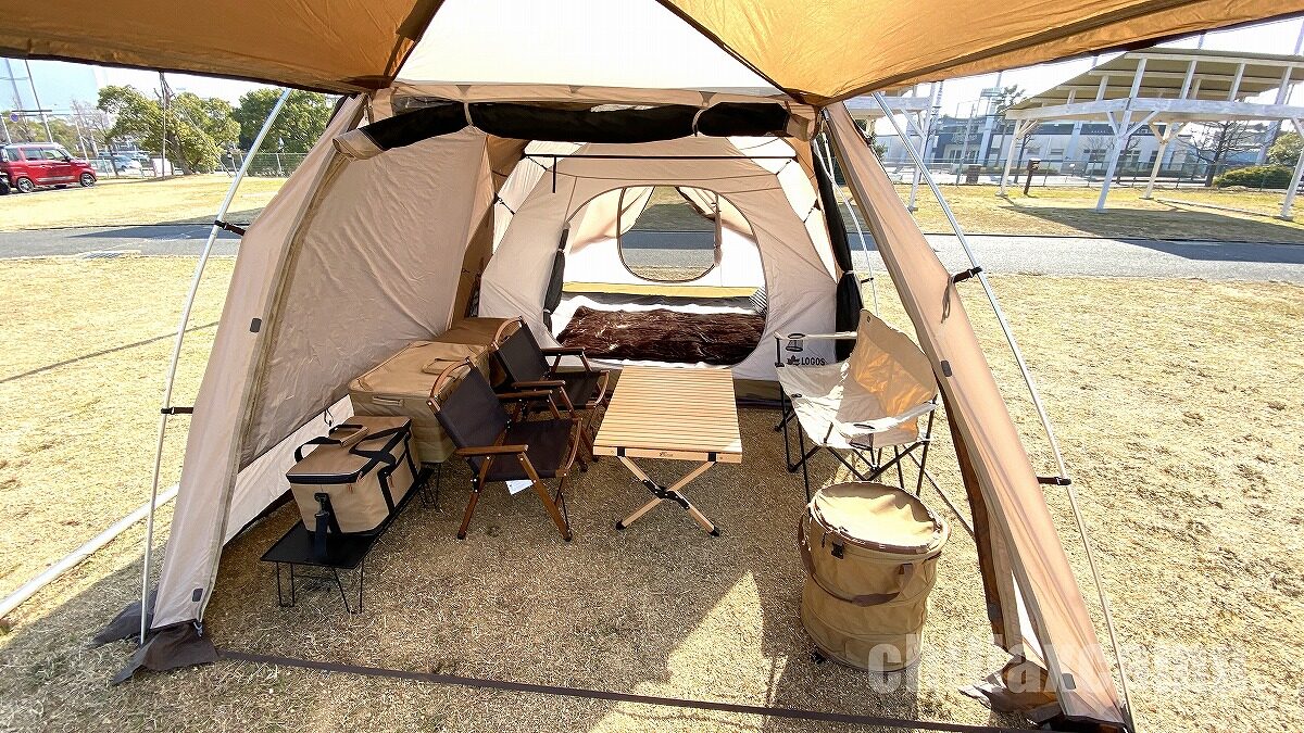 レビュー LOGOS『Tradcanvas PANELドゥーブルXL』家族4人で使用