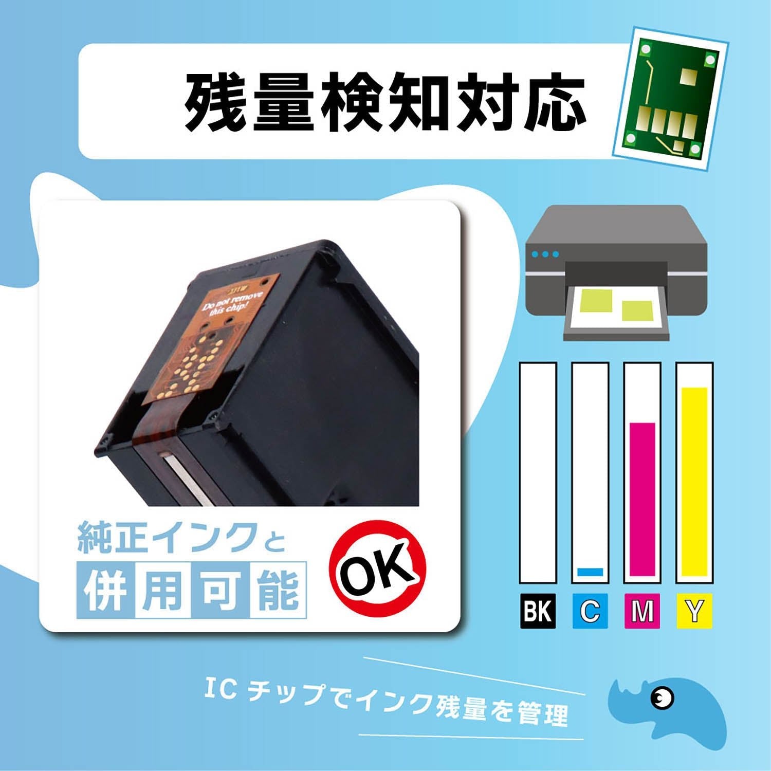 HP用 HP 65XL リサイクルインク ブラック＋カラー 増量版
