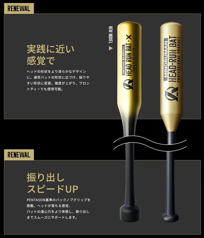 野球ギア「HEAD RUN BAT X」スイングスピードと飛距離向上