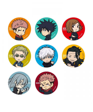 呪術廻戦 渋谷事変】トレーディングスクエアロング缶バッジ 4個セット