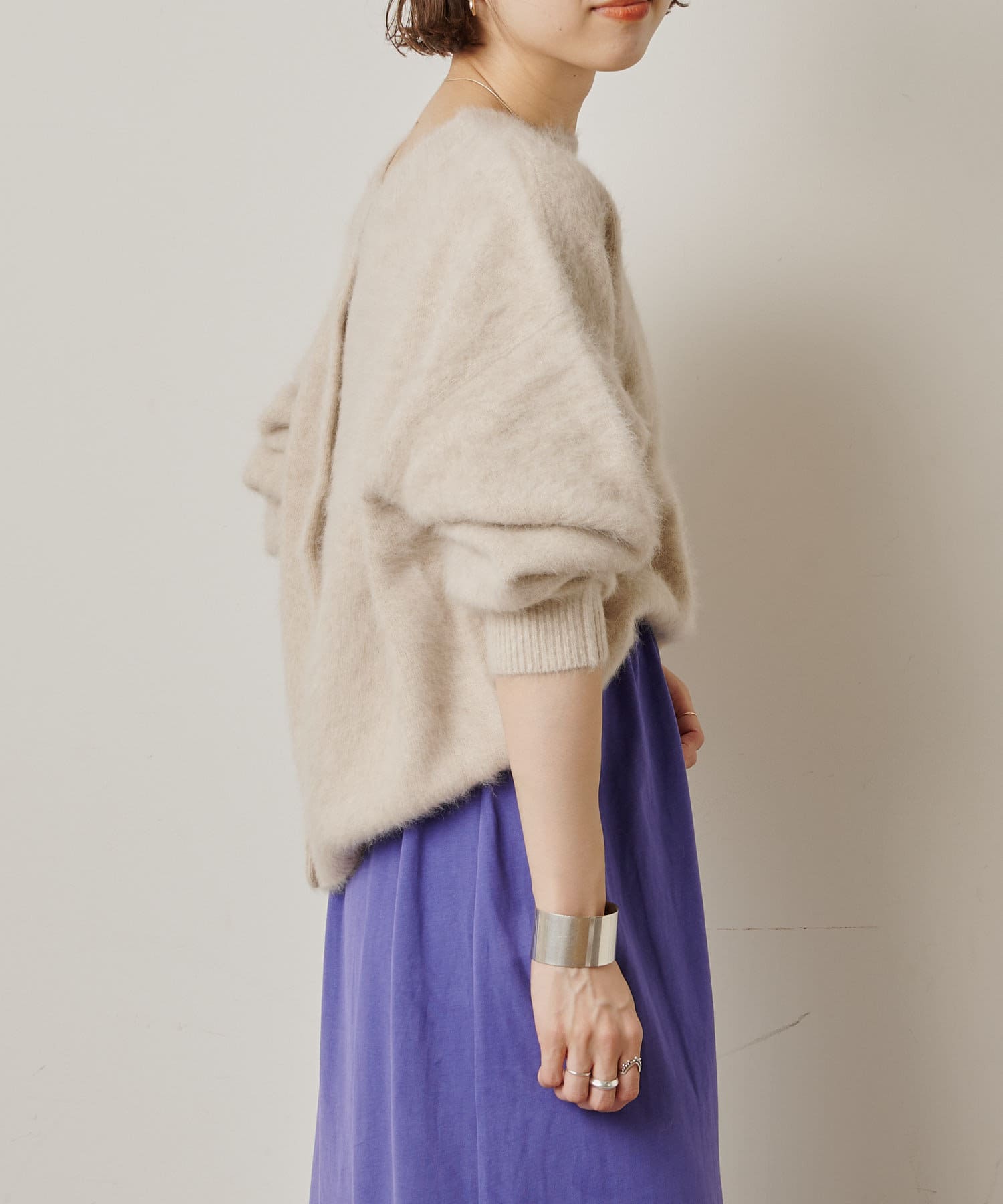 ファーカシミヤ2WAYカーディガン | Omekashi(オメカシ)レディース