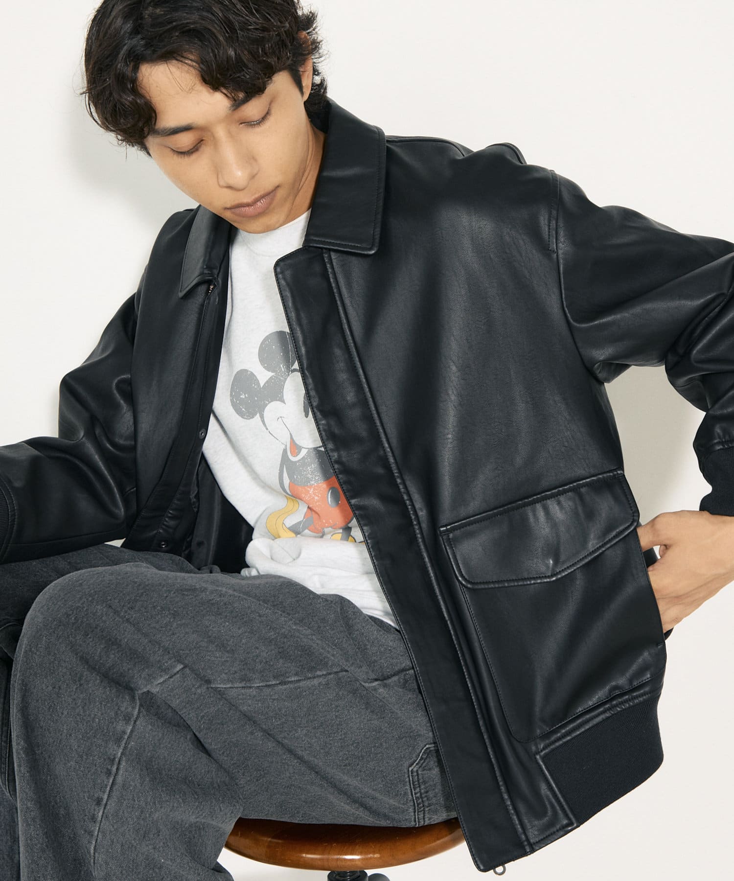 GLOSTER】フェイクレザーブルゾン A-2 UNISEX | FREDY & GLOSTER