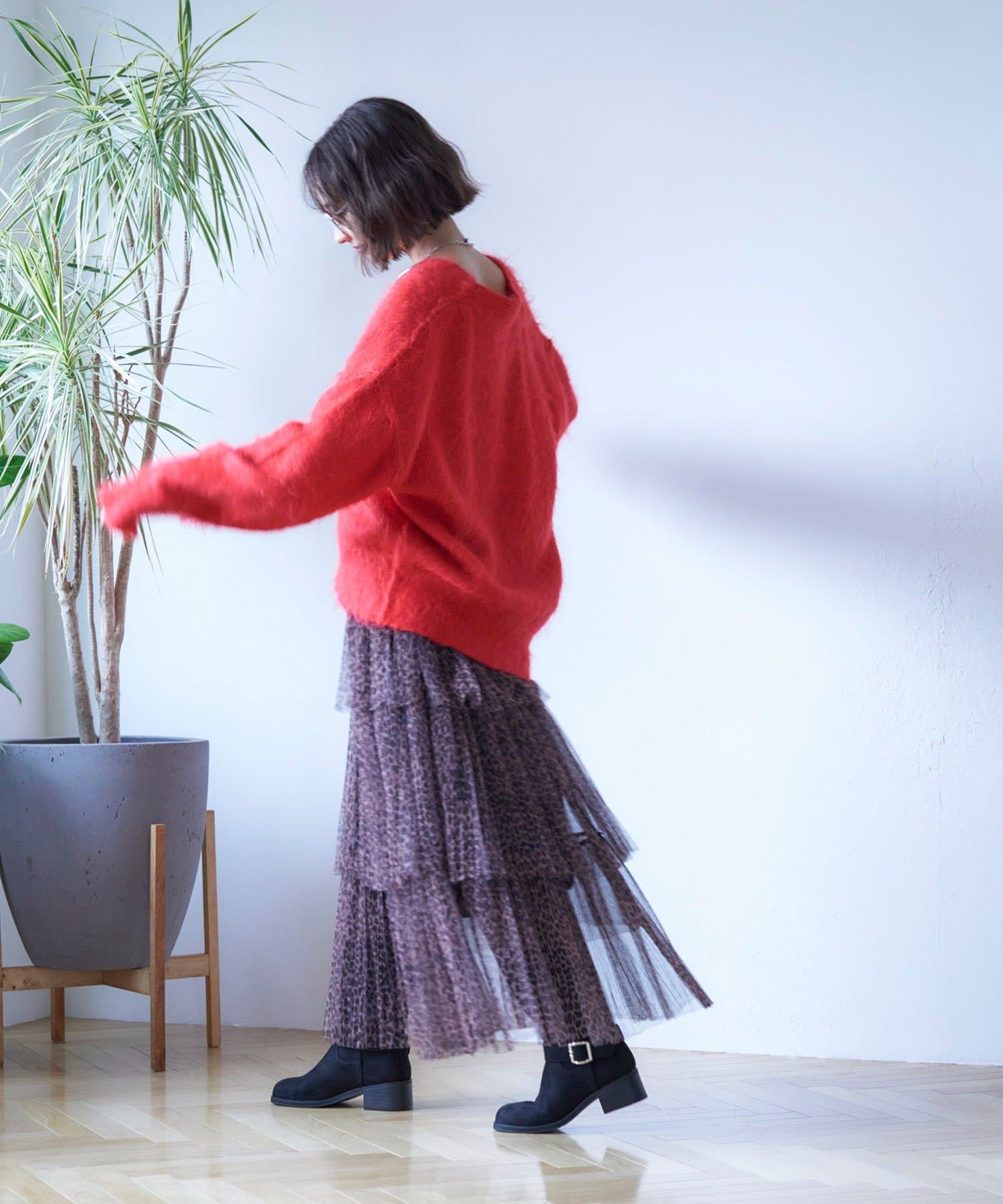 nane】レオパードチュールスカート | Remind me and forever