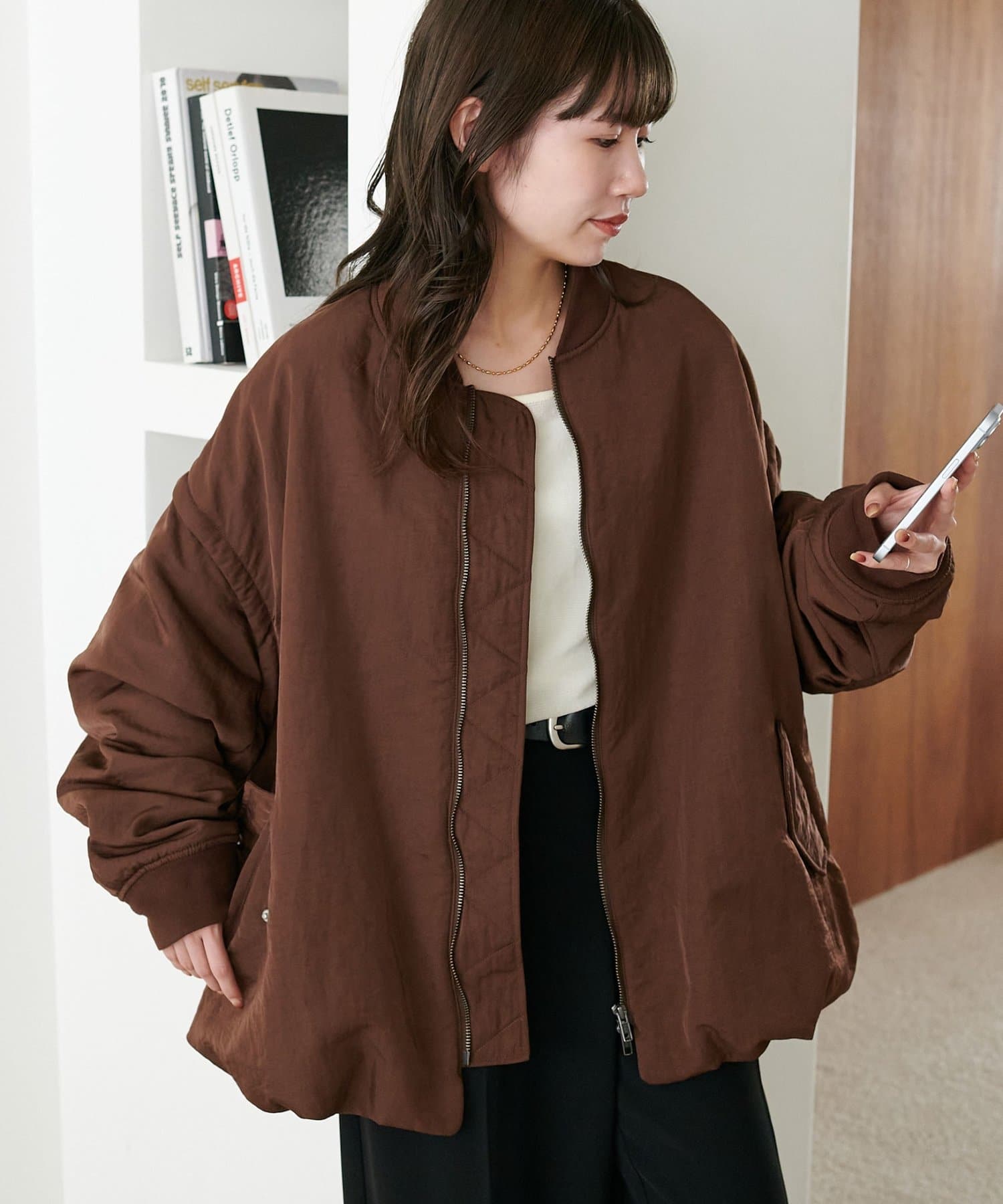 軽量/袖取り外し可/ユニセックス】デタッチャブル2WAYメモリーボンバー