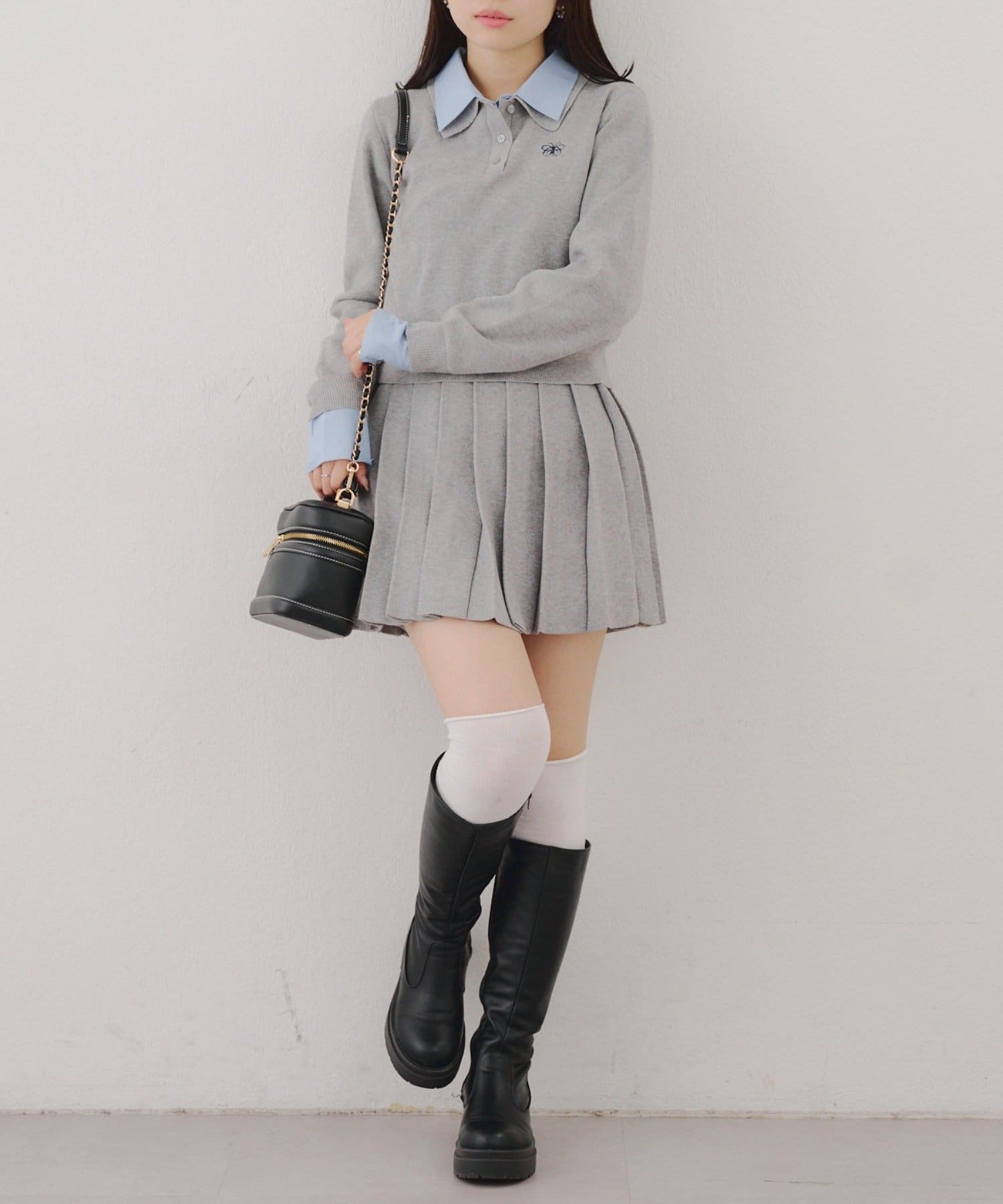 WEB限定】ドッキングポロ＆ミニプリーツスカート | Remind me and