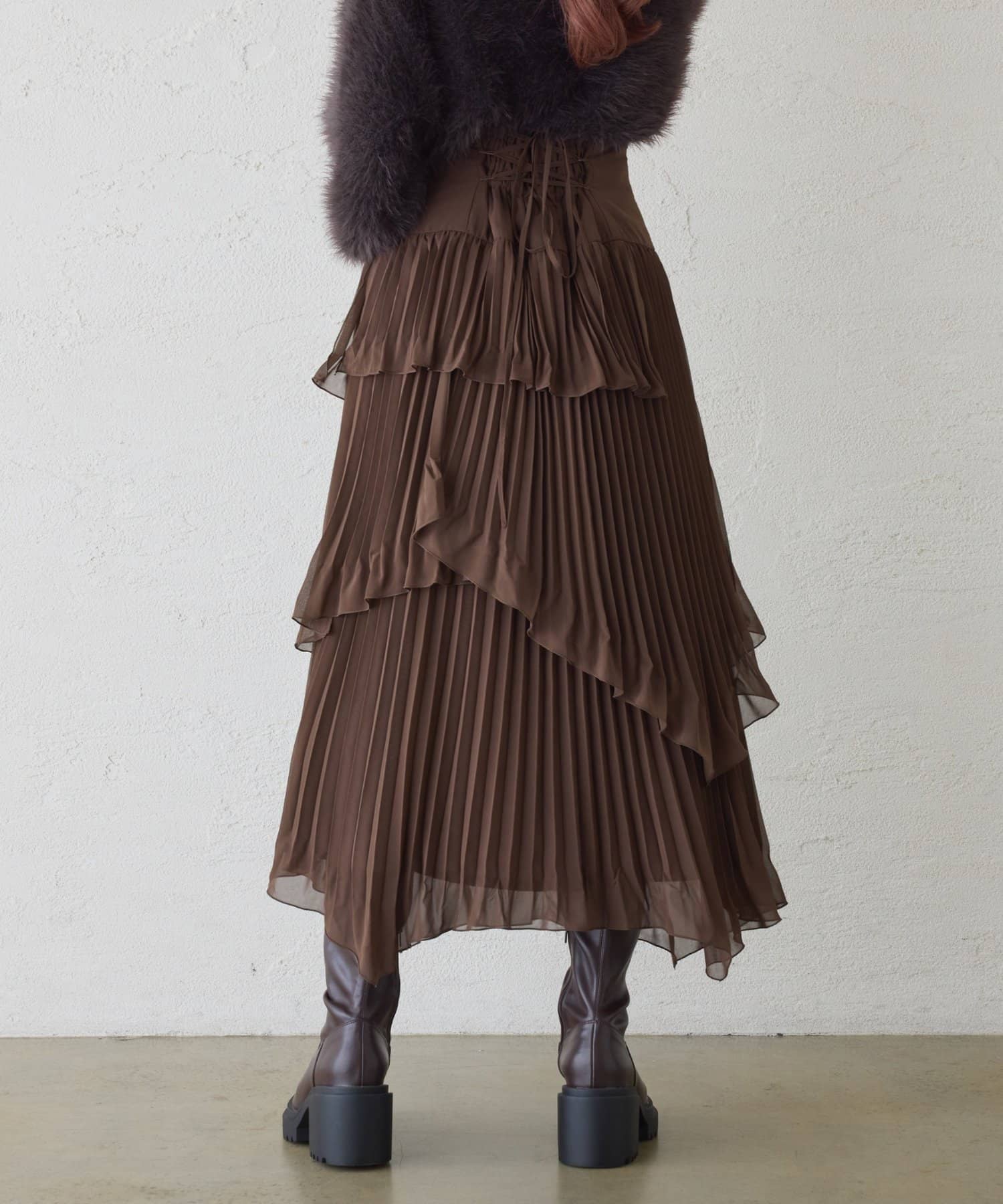 プリーツティアードスカート | one after another NICE CLAUP(ワン