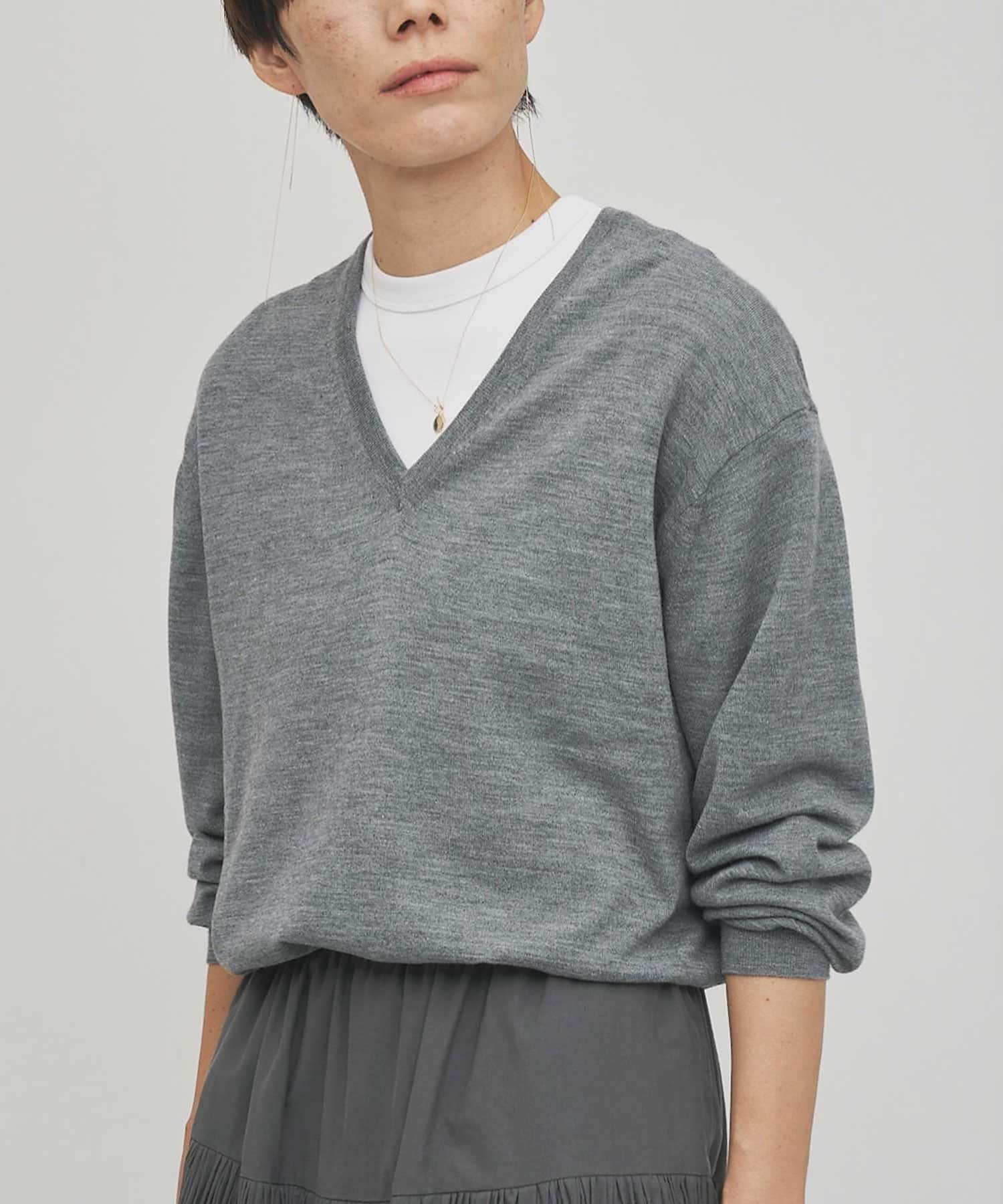 GEMINI】ハイゲージVネックニットプルオーバー | Whim Gazette(ウィム