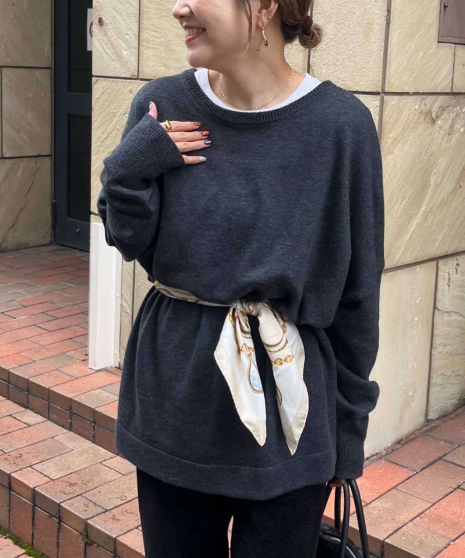 てら企画】ウール混オーバニットチュニック | CIAOPANIC TYPY(チャオ