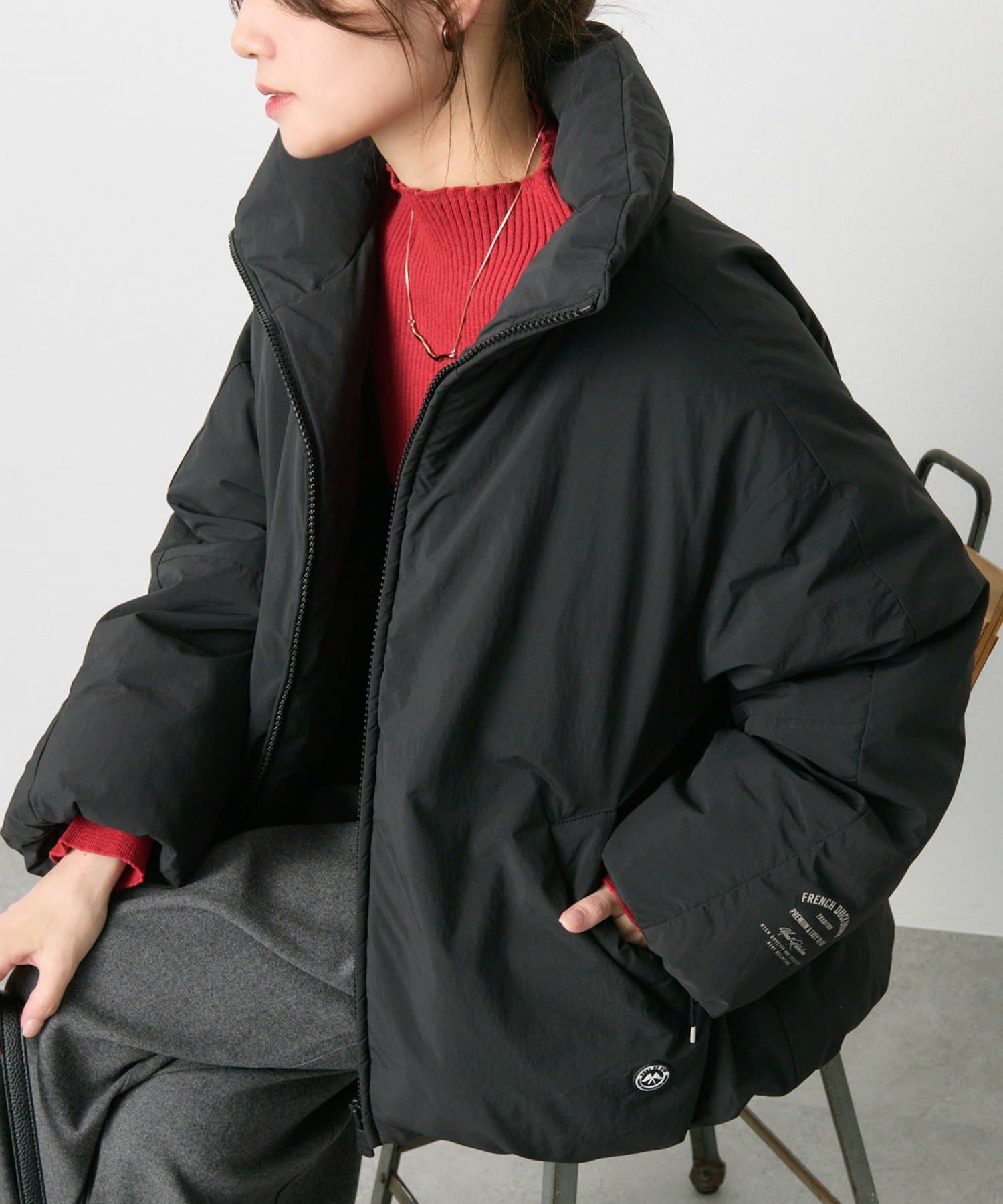 フレンチダックダウンジップアップジャケット | PUAL CE CIN