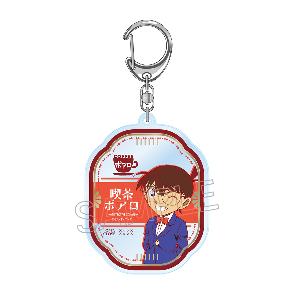 名探偵コナン 喫茶ポアロシリーズ 箔押しアクリルキーホルダー 毛利 蘭