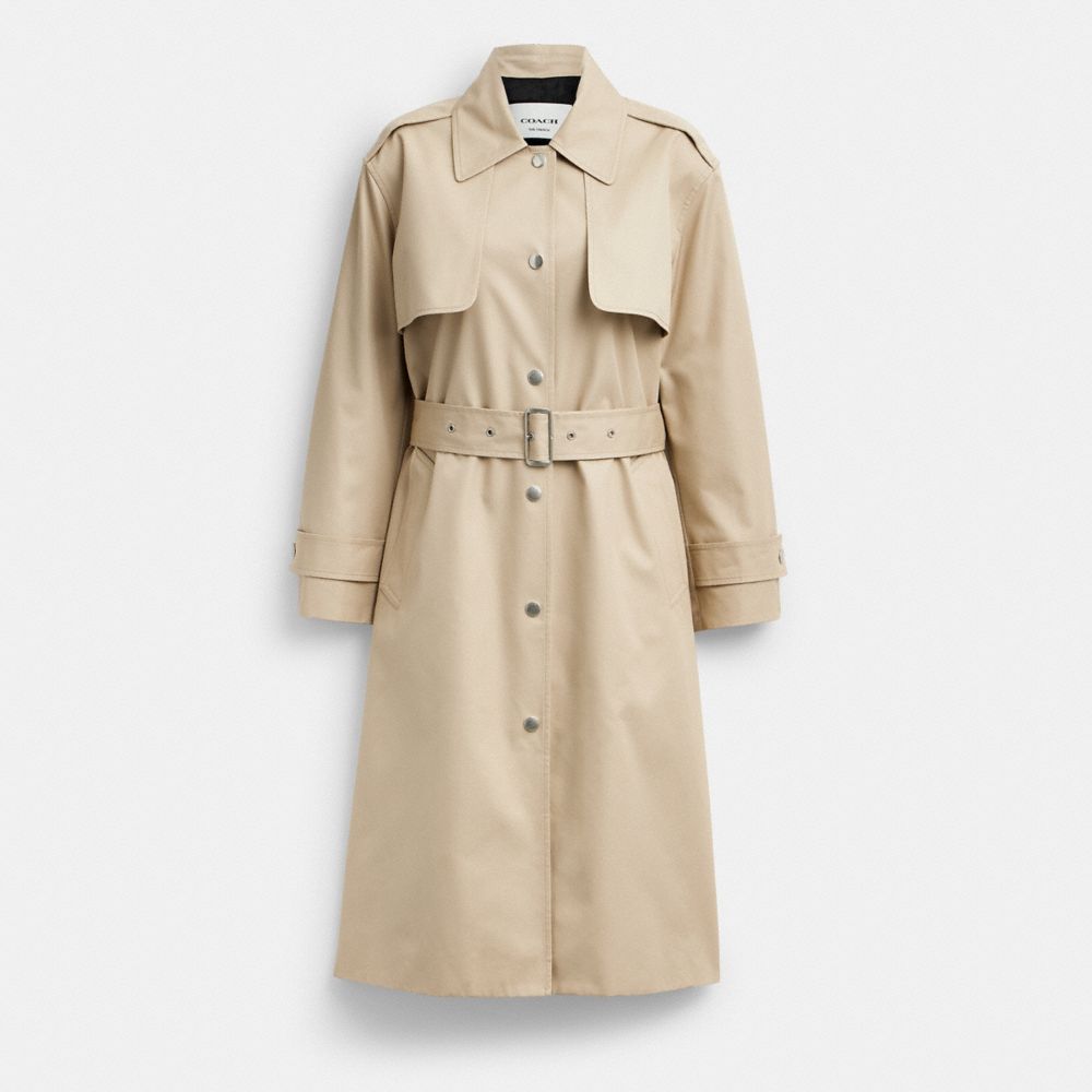 公式】コーチアウトレット | ダブル ガン フラップ スナップ トレンチ