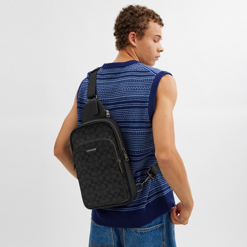 公式】コーチアウトレット | イーサン パック・シグネチャー キャンバス