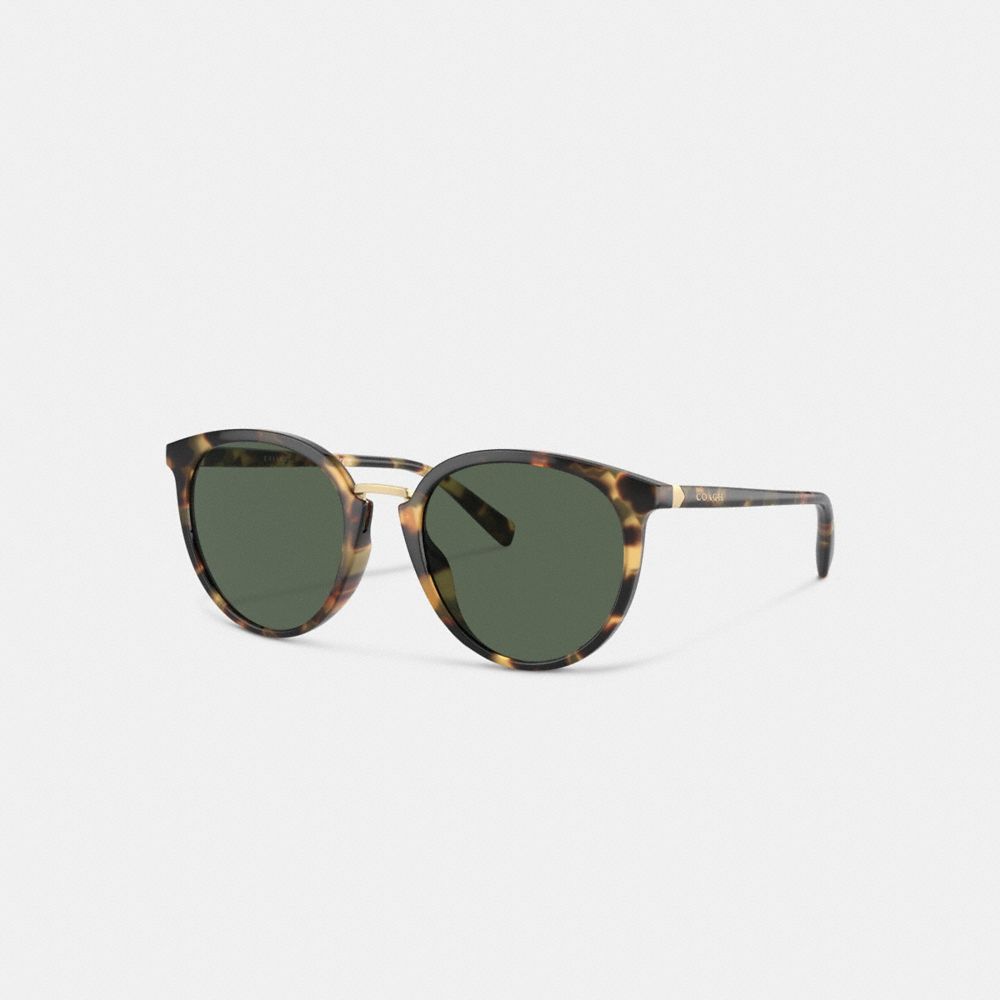 COACH® Outlet | Hangtag Round Sunglasses