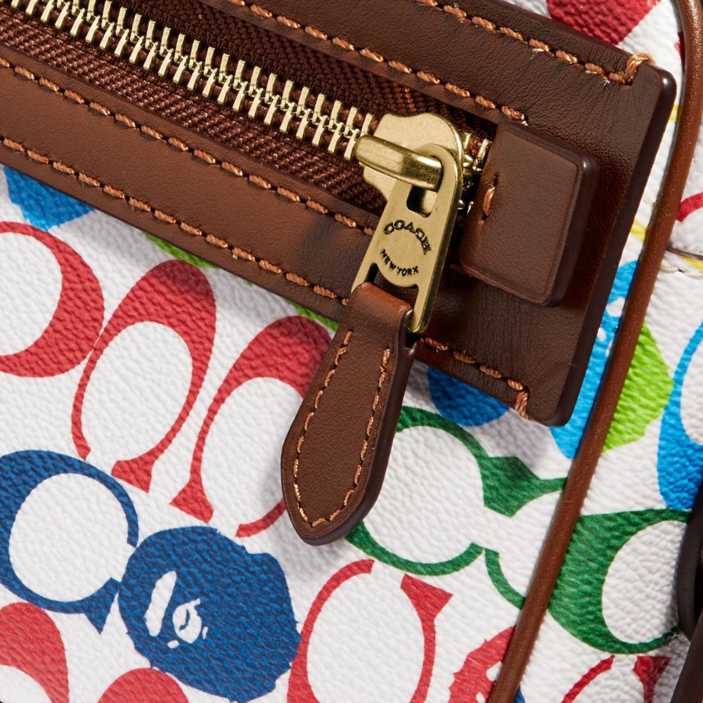 COACH® | Bape X Coach Academy Crossbody In Signature Canvas With