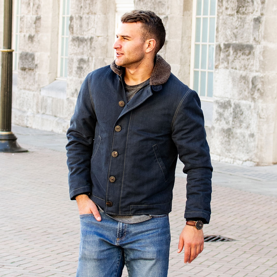 US Navy N1 Bedford Cord Deck Jacket | Navy Working Jacket