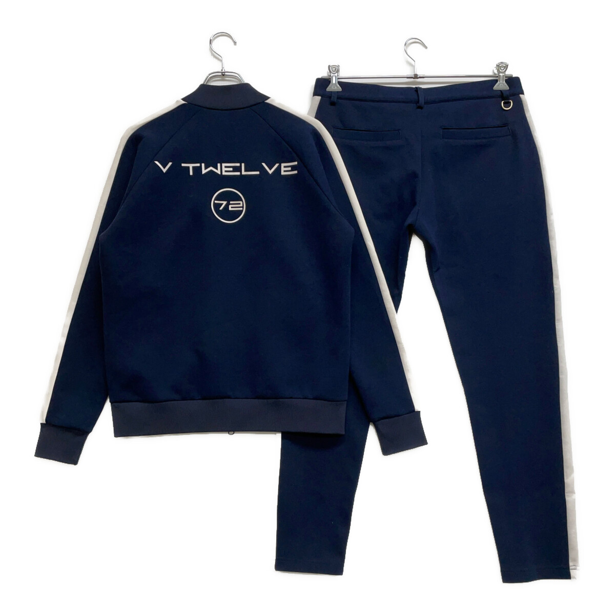 中古 メンズ ヴィ・トゥエルヴ V12 セットアップ M L 紺 ネイビー 訳